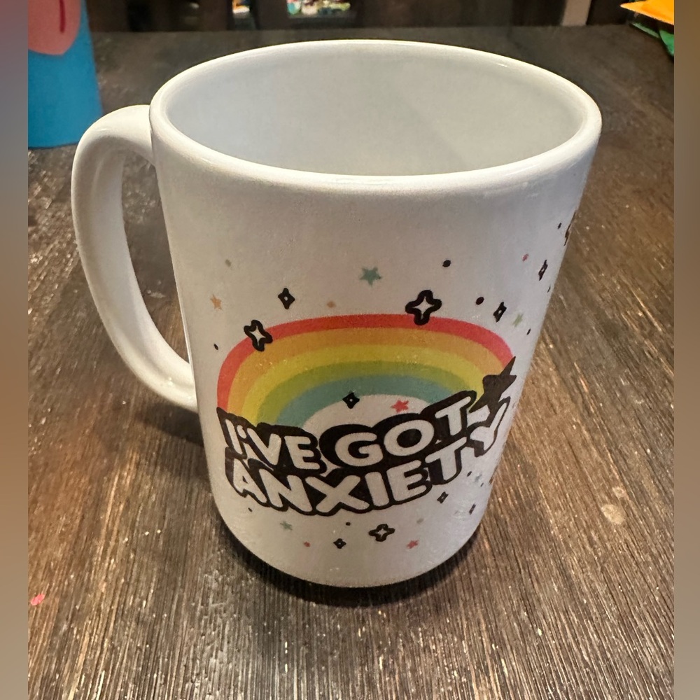 EUC funny Look Human coffee mug. Very sturdy.